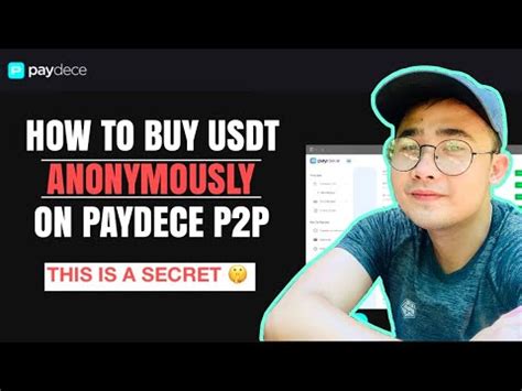 buy usdt anonymously.